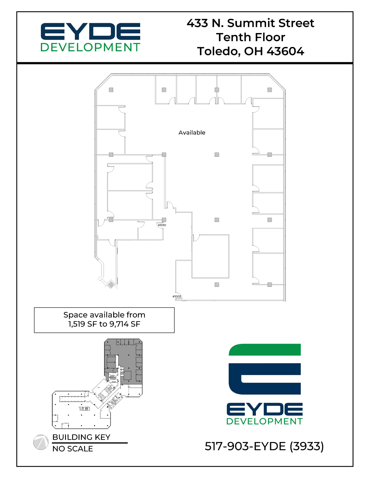 433 N Summit St, Toledo, OH for lease Floor Plan- Image 1 of 1