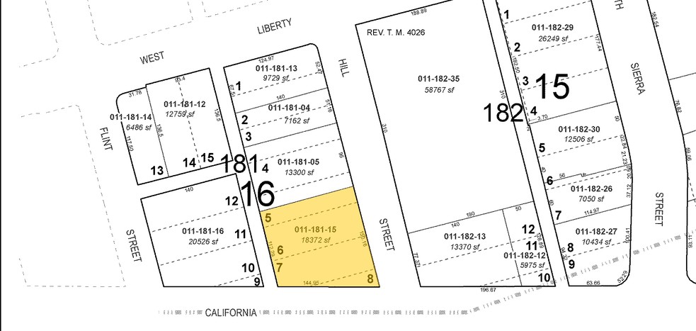 475 Hill St, Reno, NV for sale - Plat Map - Image 3 of 6