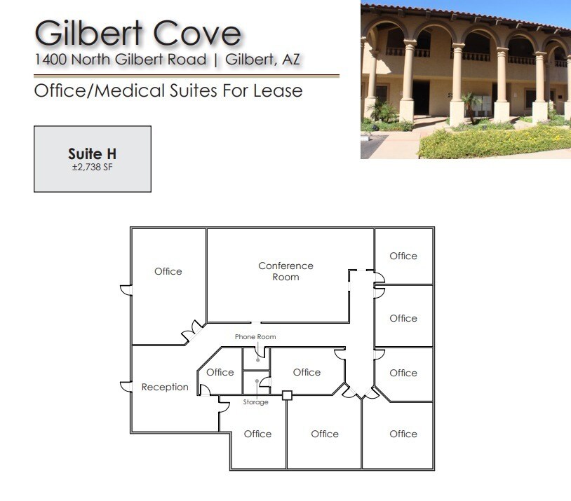 1400 N Gilbert Rd, Gilbert, AZ for lease Floor Plan- Image 1 of 1