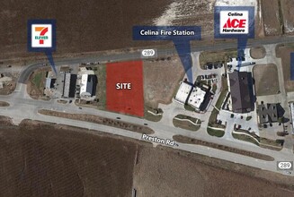 S Preston Rd & TX 289, Celina, TX - aerial  map view - Image1