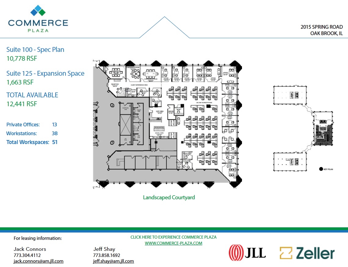2015 Spring Rd, Oak Brook, IL for lease Floor Plan- Image 1 of 2
