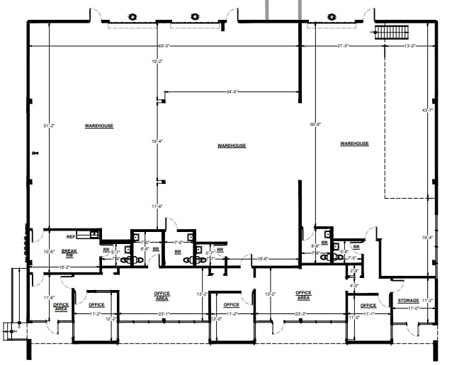 9560 Chesapeake Dr, San Diego, CA for lease Floor Plan- Image 1 of 1