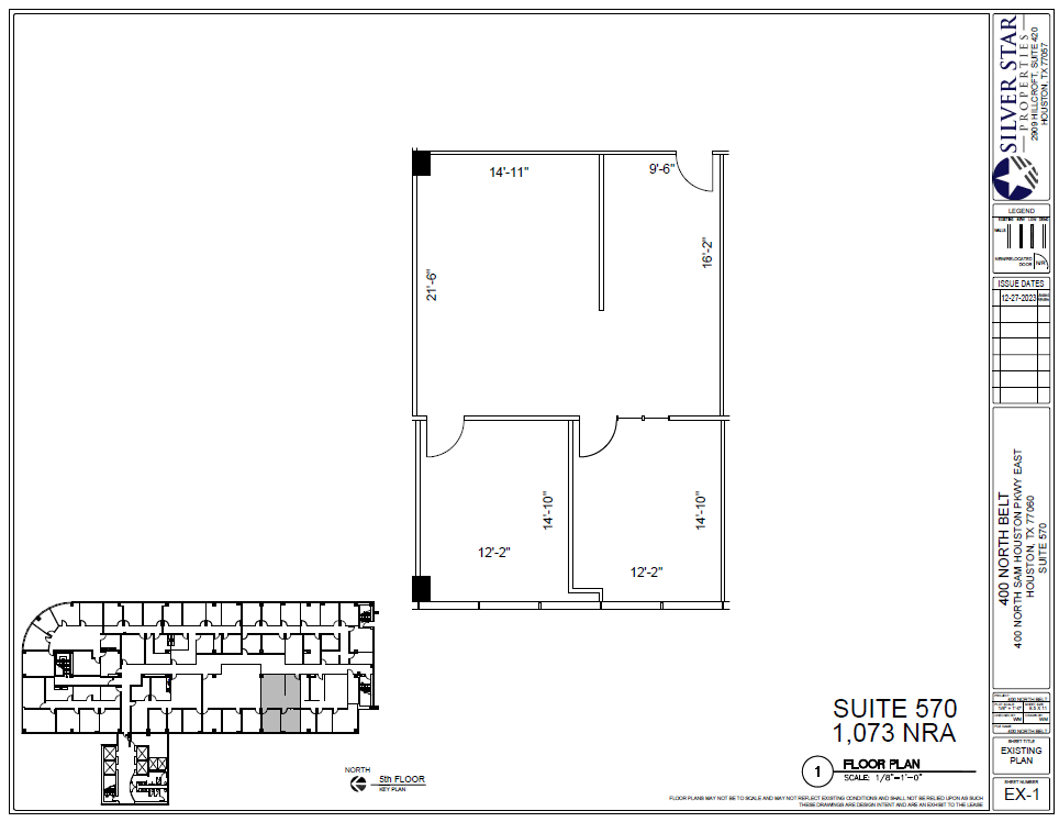 400 N Sam Houston Pky E, Houston, TX for lease Floor Plan- Image 1 of 1