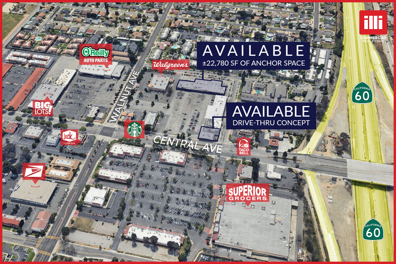 12400-12490 Central Ave, Chino, CA for lease Aerial- Image 1 of 10