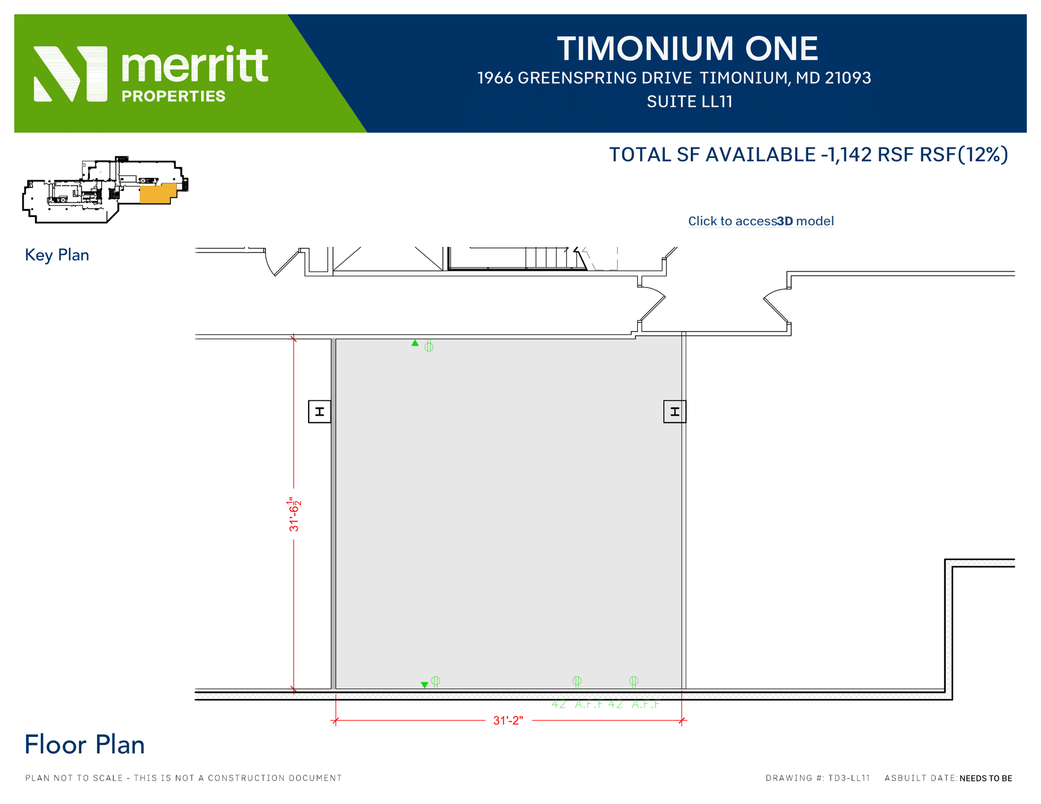 1966 Greenspring Dr, Timonium, MD for lease Floor Plan- Image 1 of 1