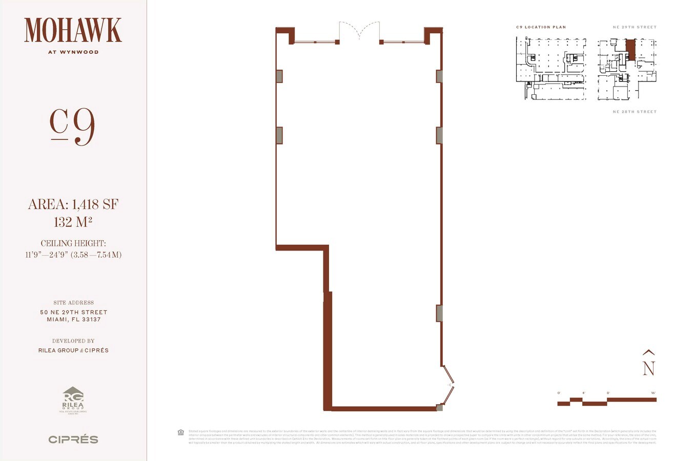 50 NE 29th St, Miami, FL 33137 - Unit C-9 -  - Floor Plan - Image 1 of 1