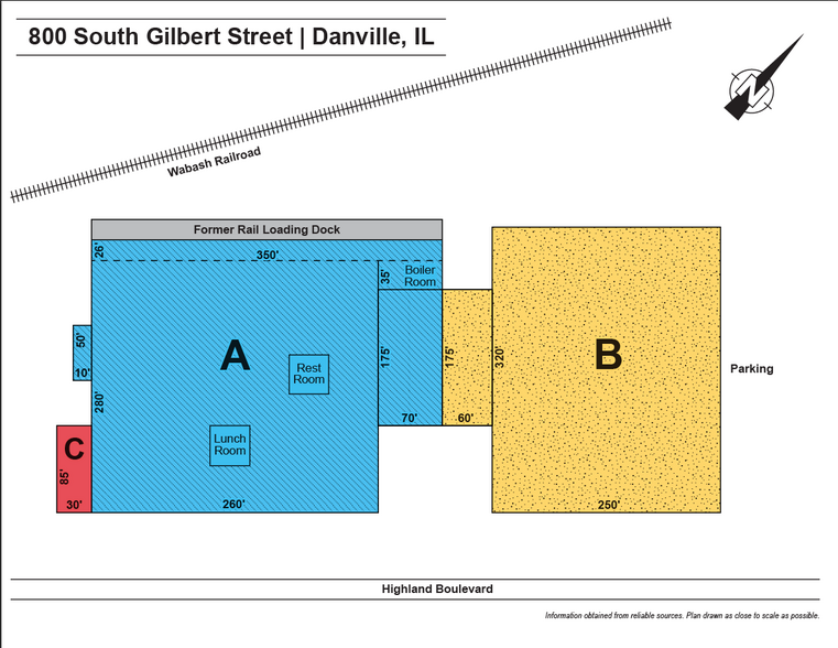 800 S Gilbert St, Danville, IL for lease - Floor Plan - Image 2 of 2