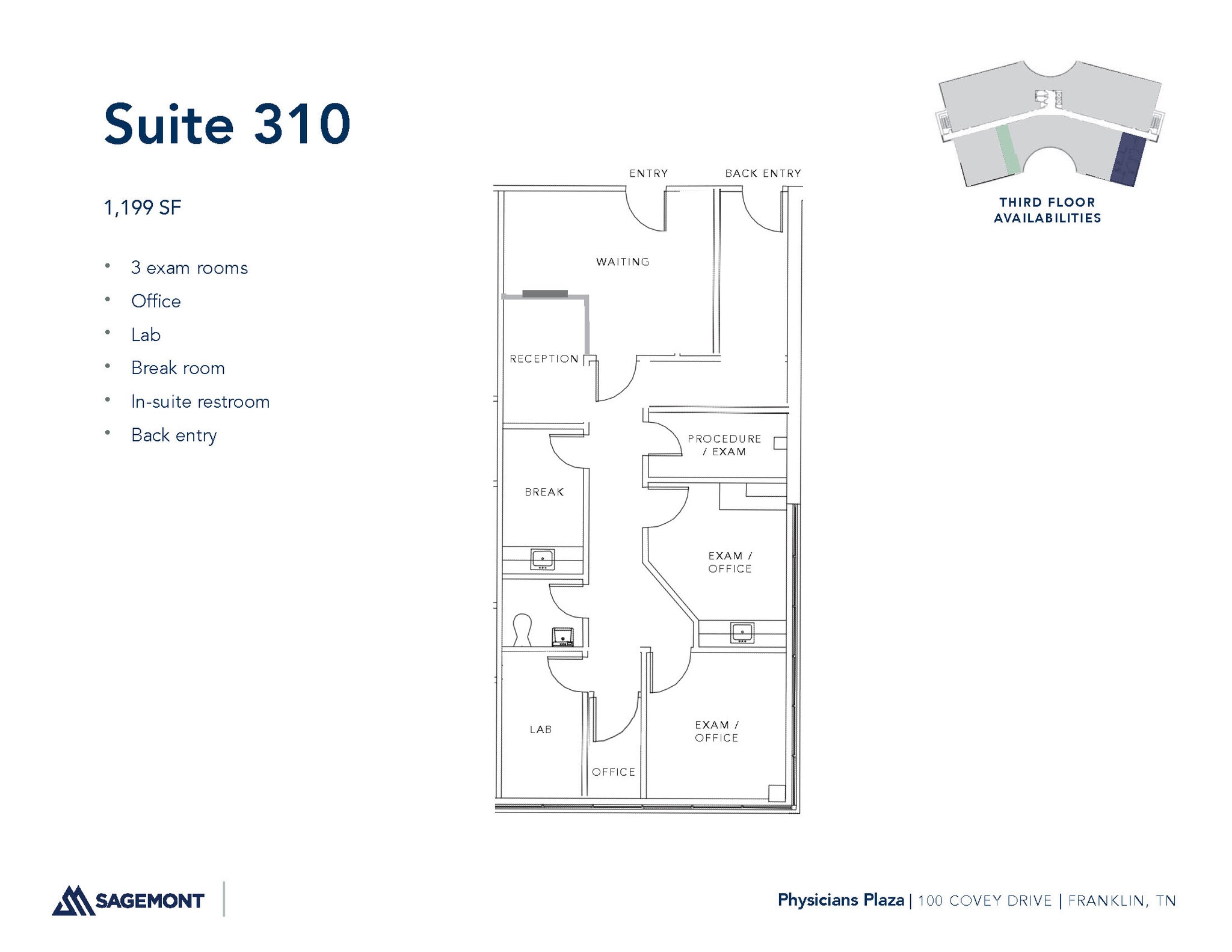 100 Covey Dr, Franklin, TN for lease Floor Plan- Image 1 of 1