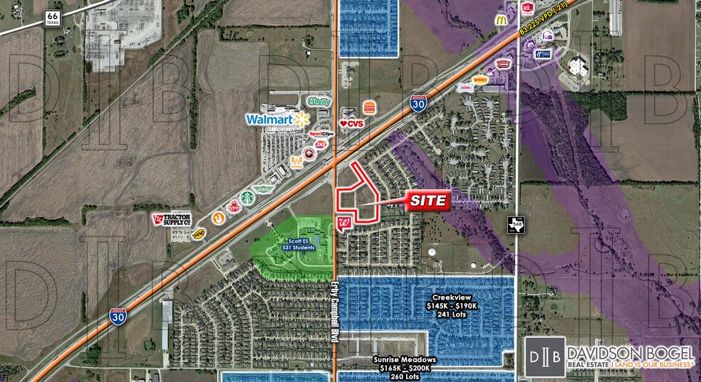 SEC I-30 & Erby Campbell Blvd, Royse City, TX for sale - Building Photo - Image 1 of 2