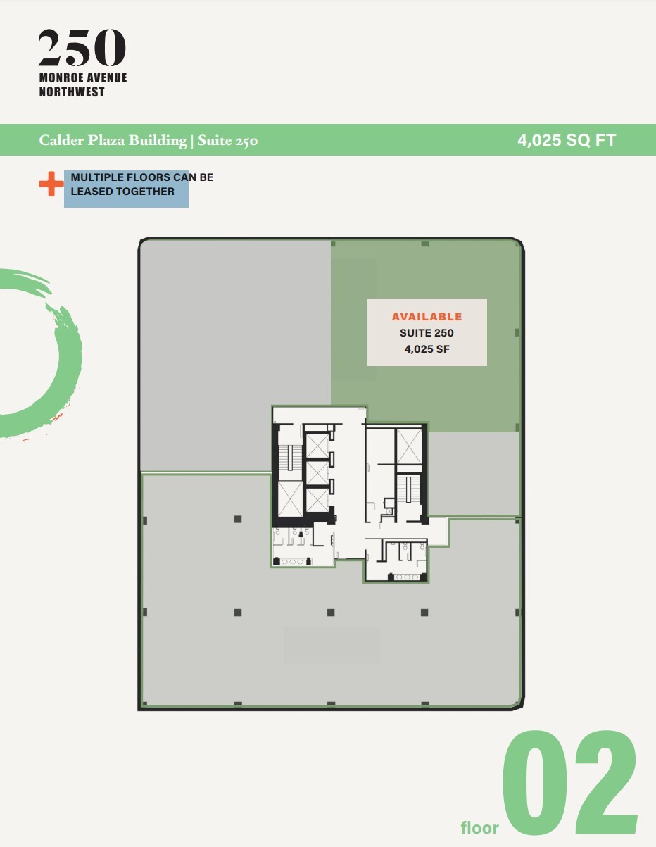 250 Monroe Ave NW, Grand Rapids, MI for lease Floor Plan- Image 1 of 1