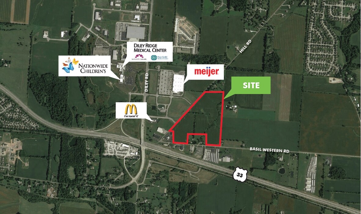 Diley Road & US 33, Canal Winchester, OH for sale Primary Photo- Image 1 of 1