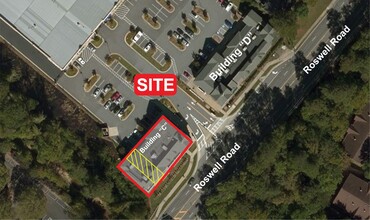 6780 NE Roswell Rd, Atlanta, GA - aerial  map view