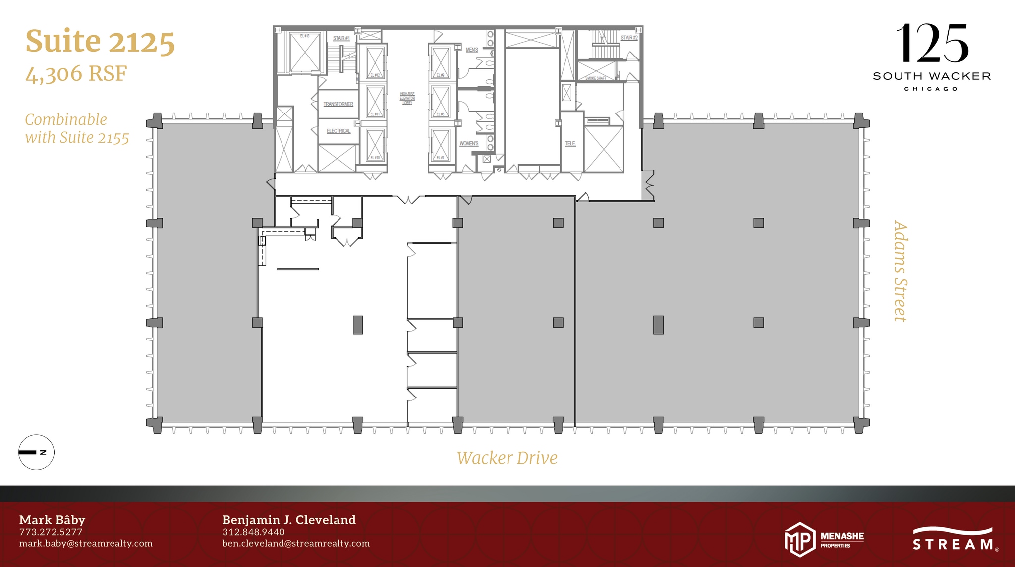 125 S Wacker Dr, Chicago, IL for lease Floor Plan- Image 1 of 1