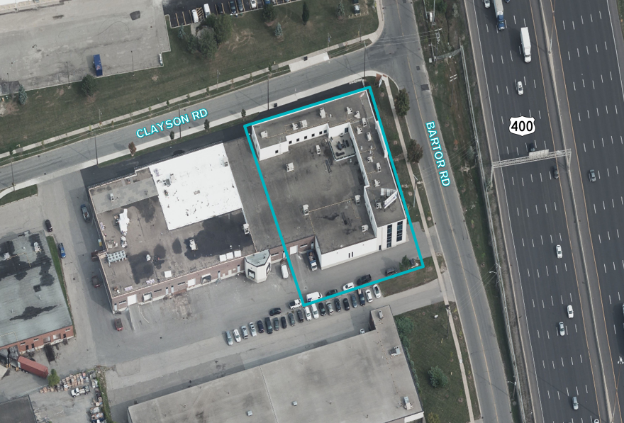 240 Bartor Rd, Toronto, ON for lease Aerial- Image 1 of 1