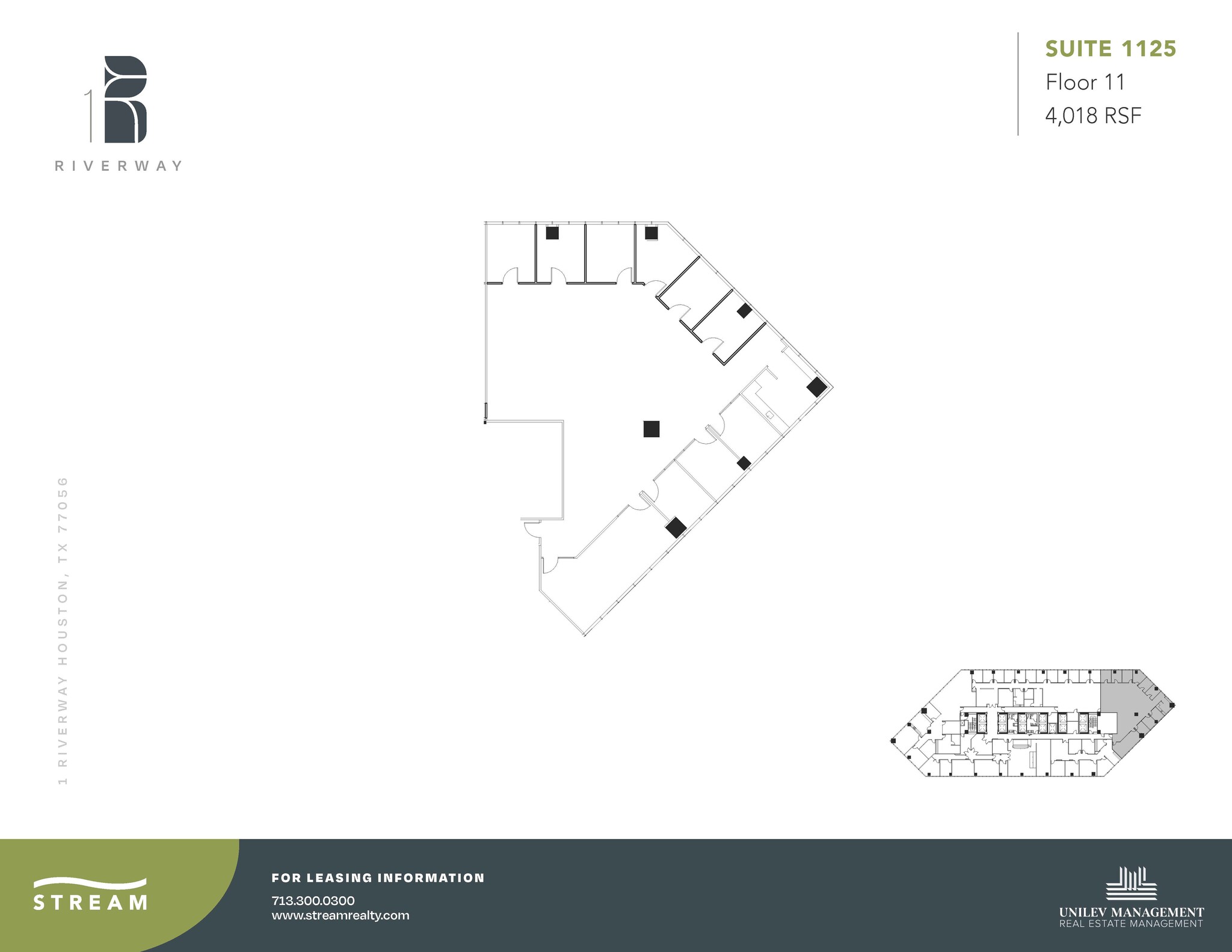 1 Riverway, Houston, TX for lease Floor Plan- Image 1 of 1