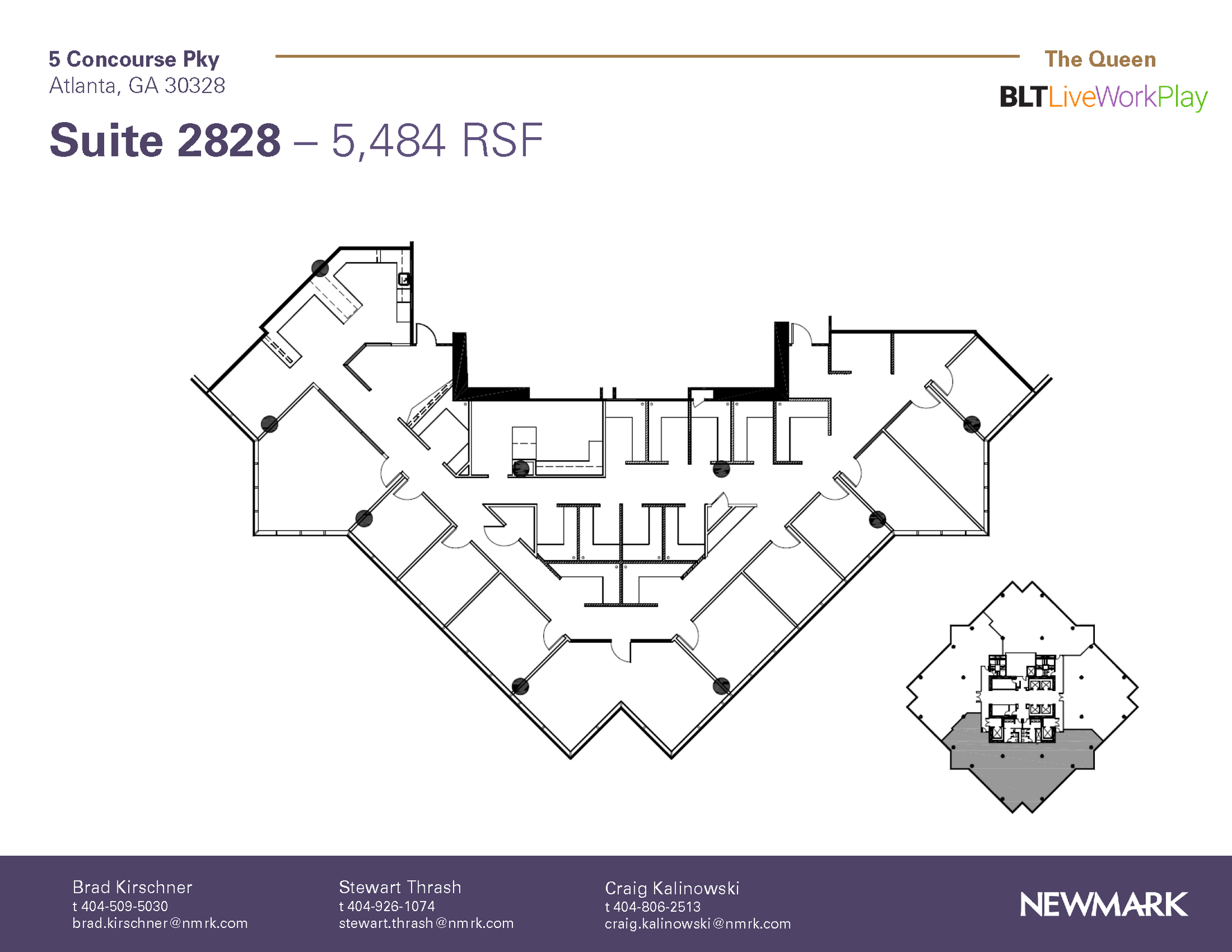 6 Concourse Pky NE, Atlanta, GA for lease Floor Plan- Image 1 of 1