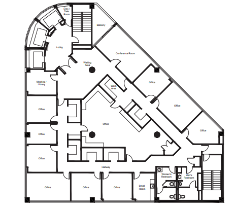 888 W 6th St, Los Angeles, CA for lease Floor Plan- Image 1 of 1