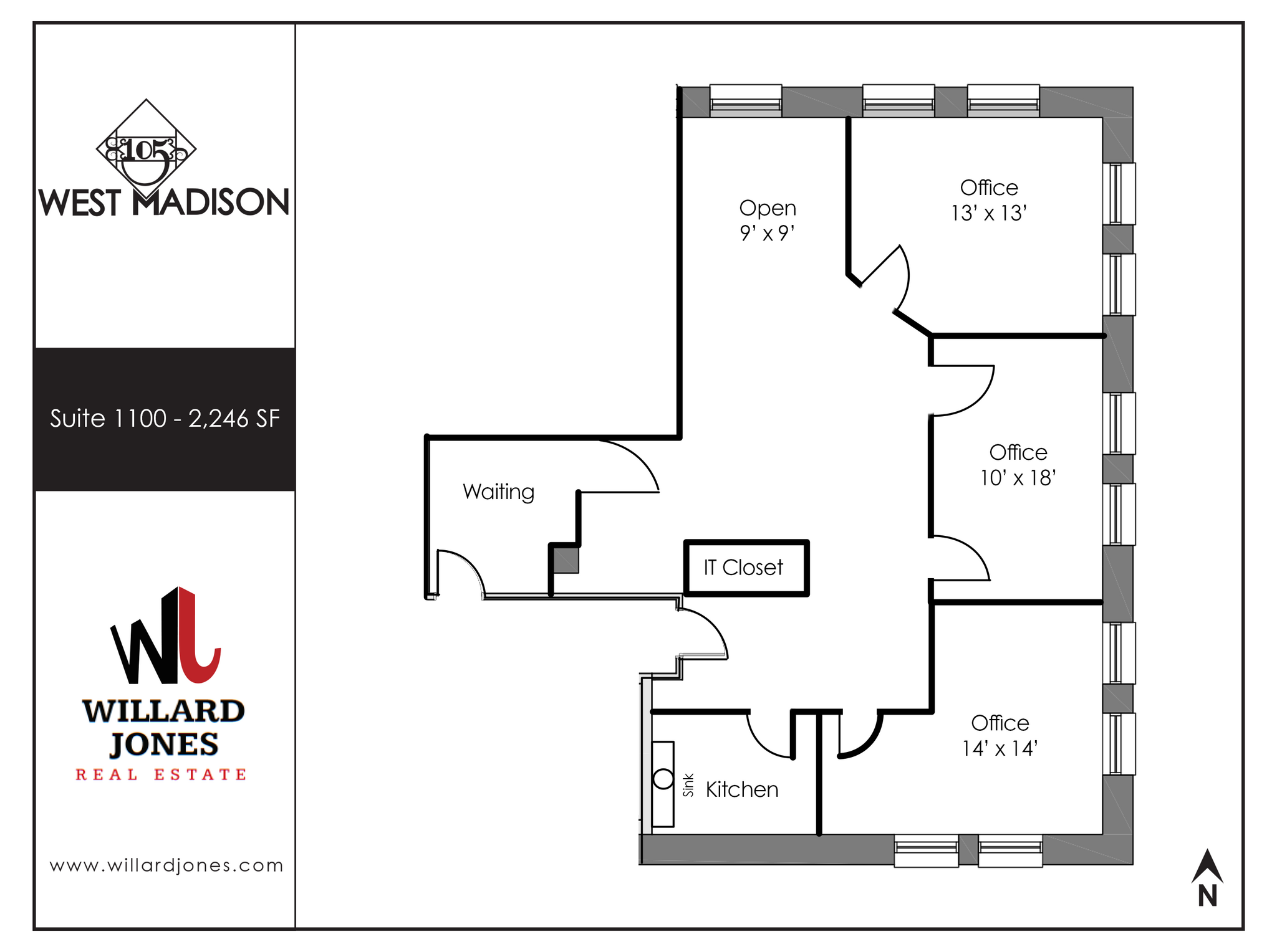 105 W Madison St, Chicago, IL for lease Floor Plan- Image 1 of 1