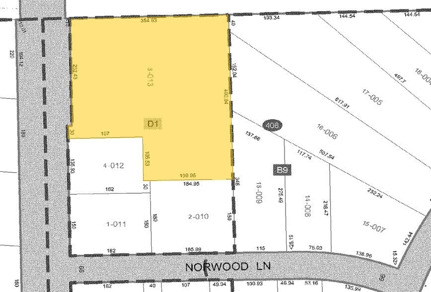 Norwood Ln, Bartlett, IL for sale - Plat Map - Image 2 of 3