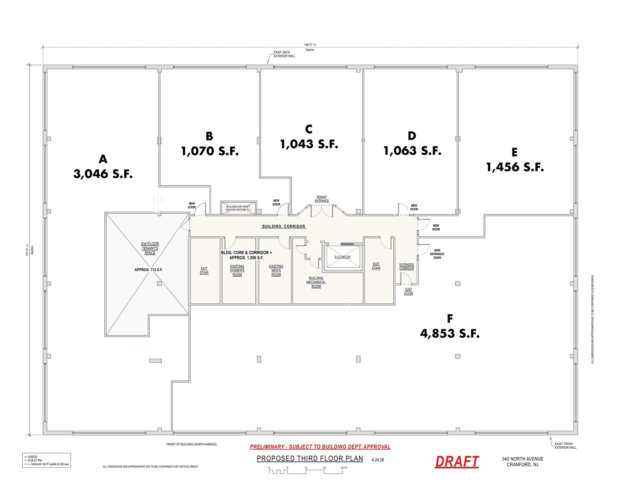340 North Ave E, Cranford, NJ for lease Floor Plan- Image 1 of 1