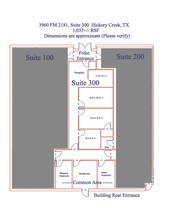 3960 FM 2181, Hickory Creek, TX for lease Floor Plan- Image 1 of 1