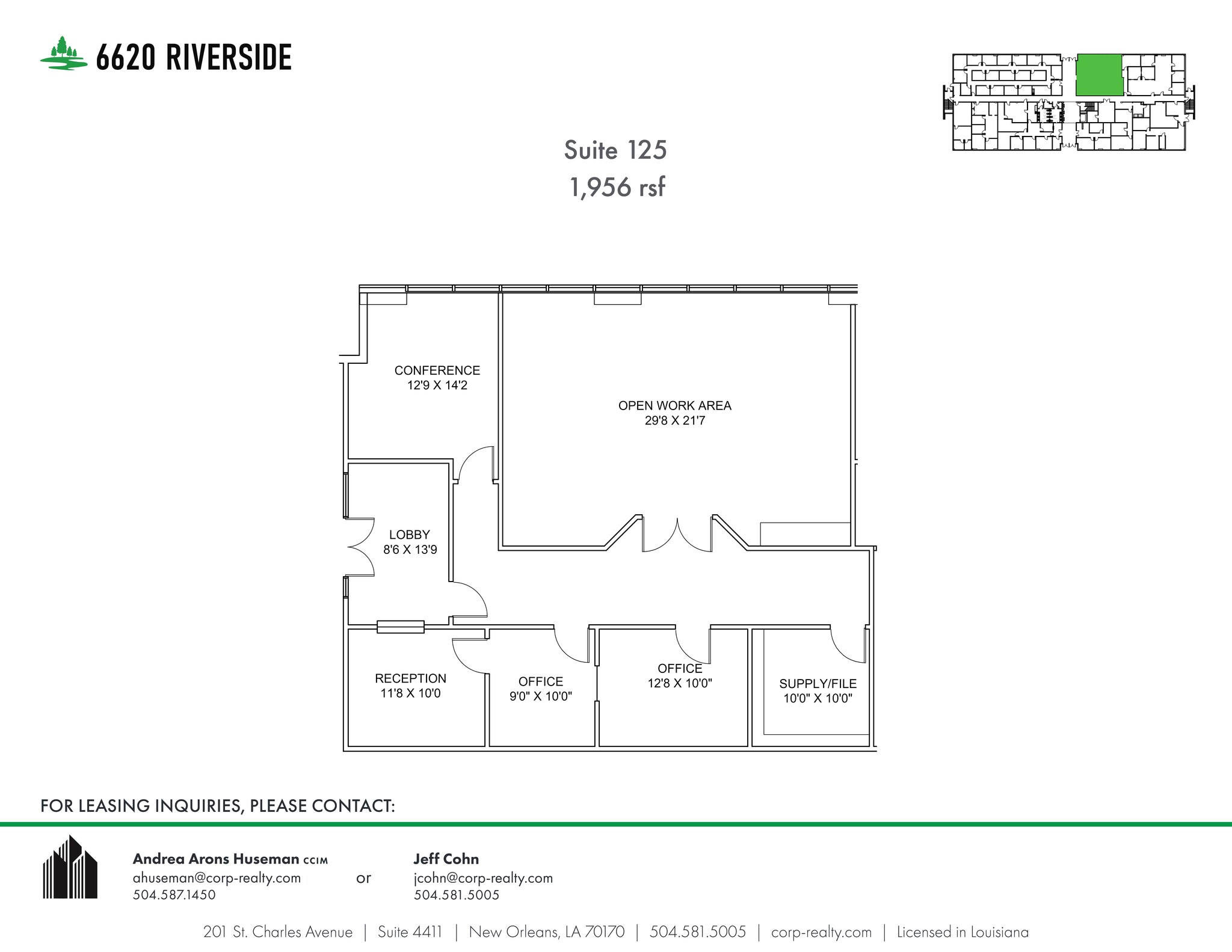 6660 Riverside Dr, Metairie, LA for lease Site Plan- Image 1 of 1