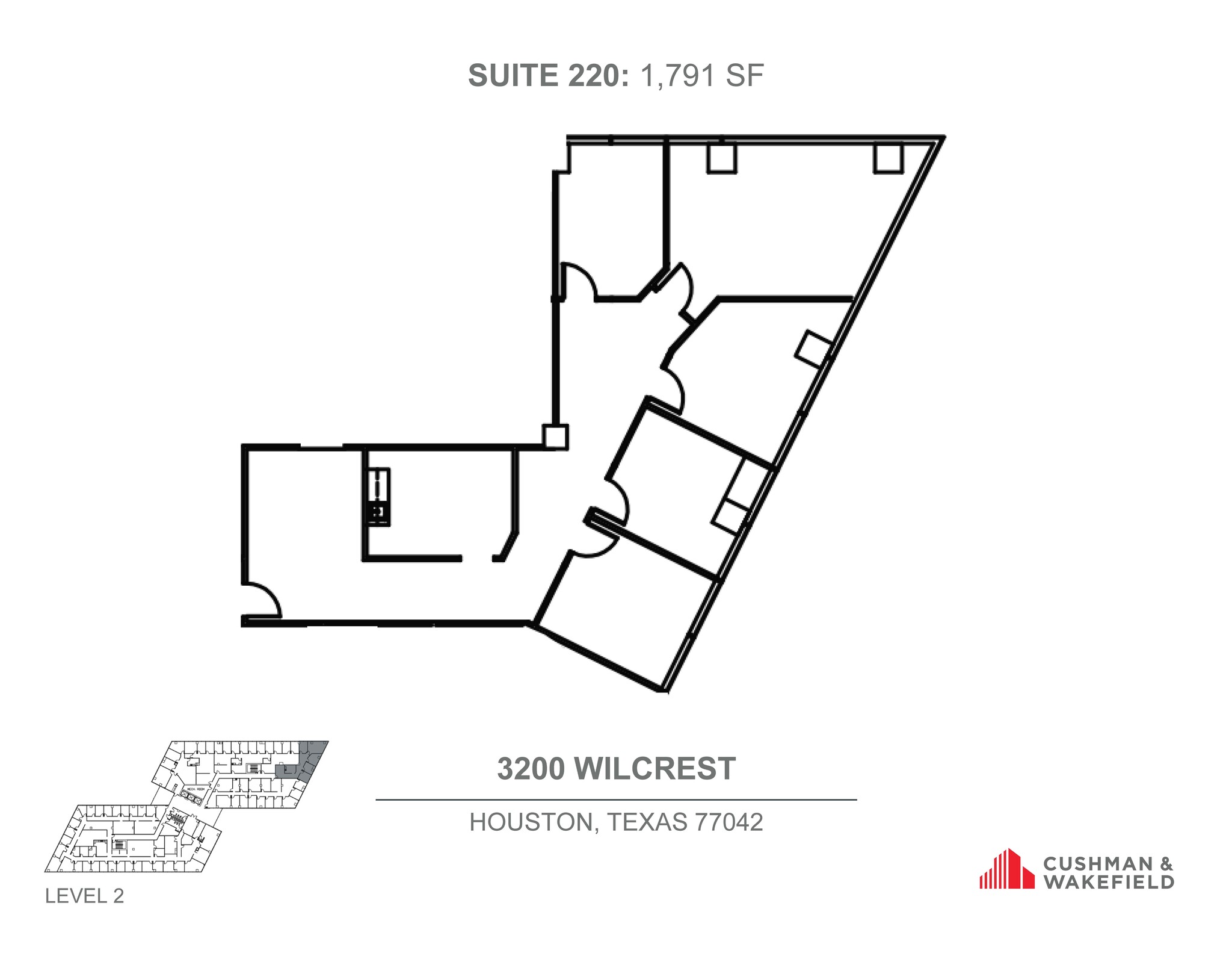 3200 Wilcrest Dr, Houston, TX for lease Floor Plan- Image 1 of 1