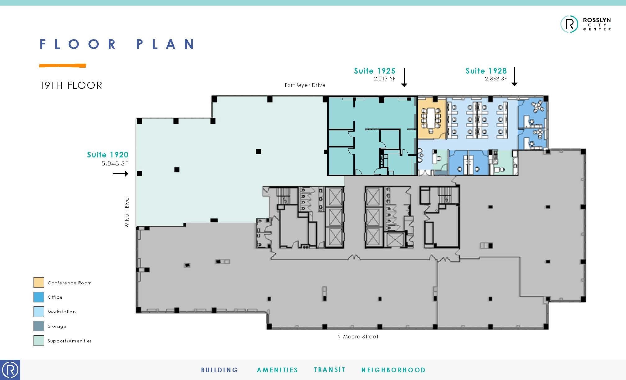 1700 N Moore St, Arlington, VA for lease Floor Plan- Image 1 of 1