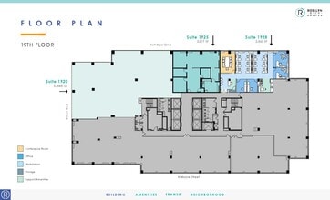 1700 N Moore St, Arlington, VA for lease Floor Plan- Image 1 of 1