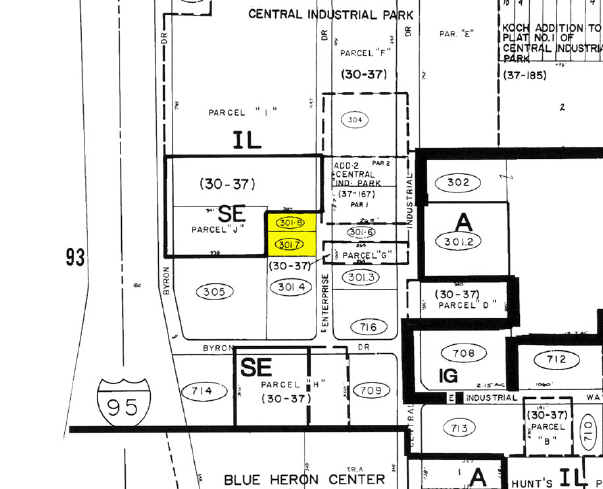 7535 Enterprise Dr, Riviera Beach, FL for lease - Plat Map - Image 3 of 3