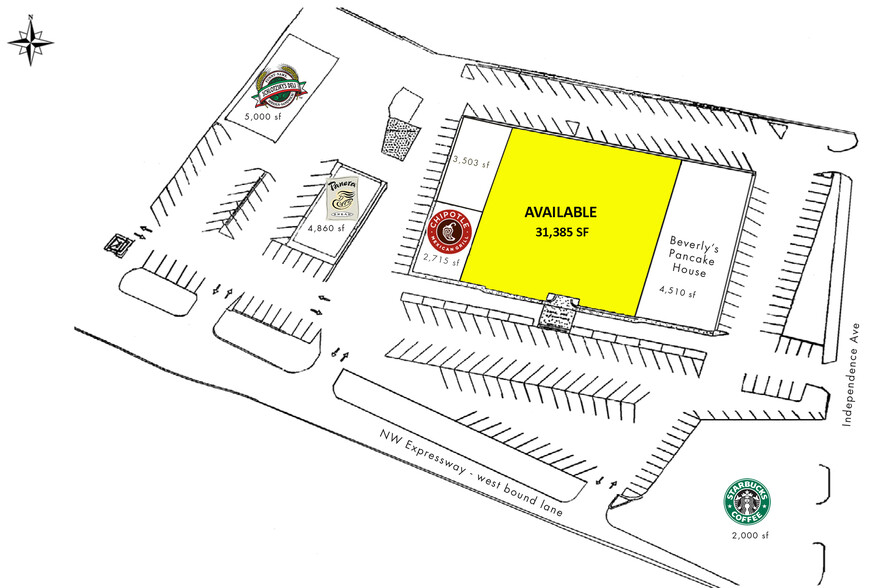 3301-3321 Northwest Expy, Oklahoma City, OK for lease - Site Plan - Image 2 of 9