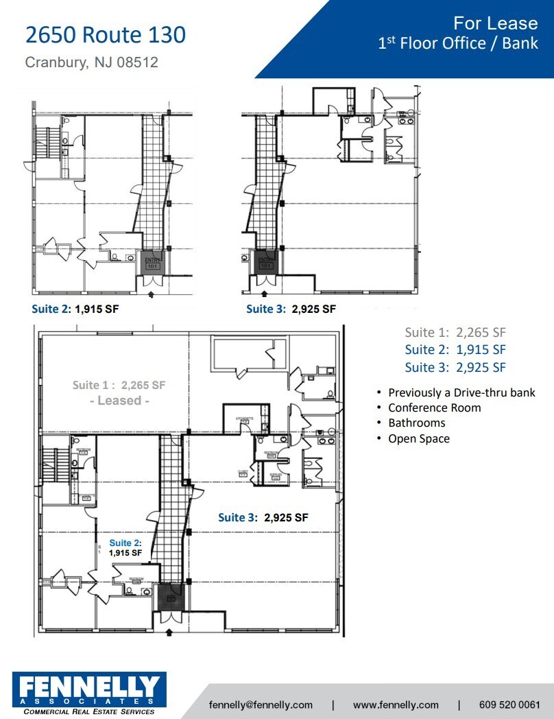 2650 Rt 130, Cranbury, NJ for lease Floor Plan- Image 1 of 1