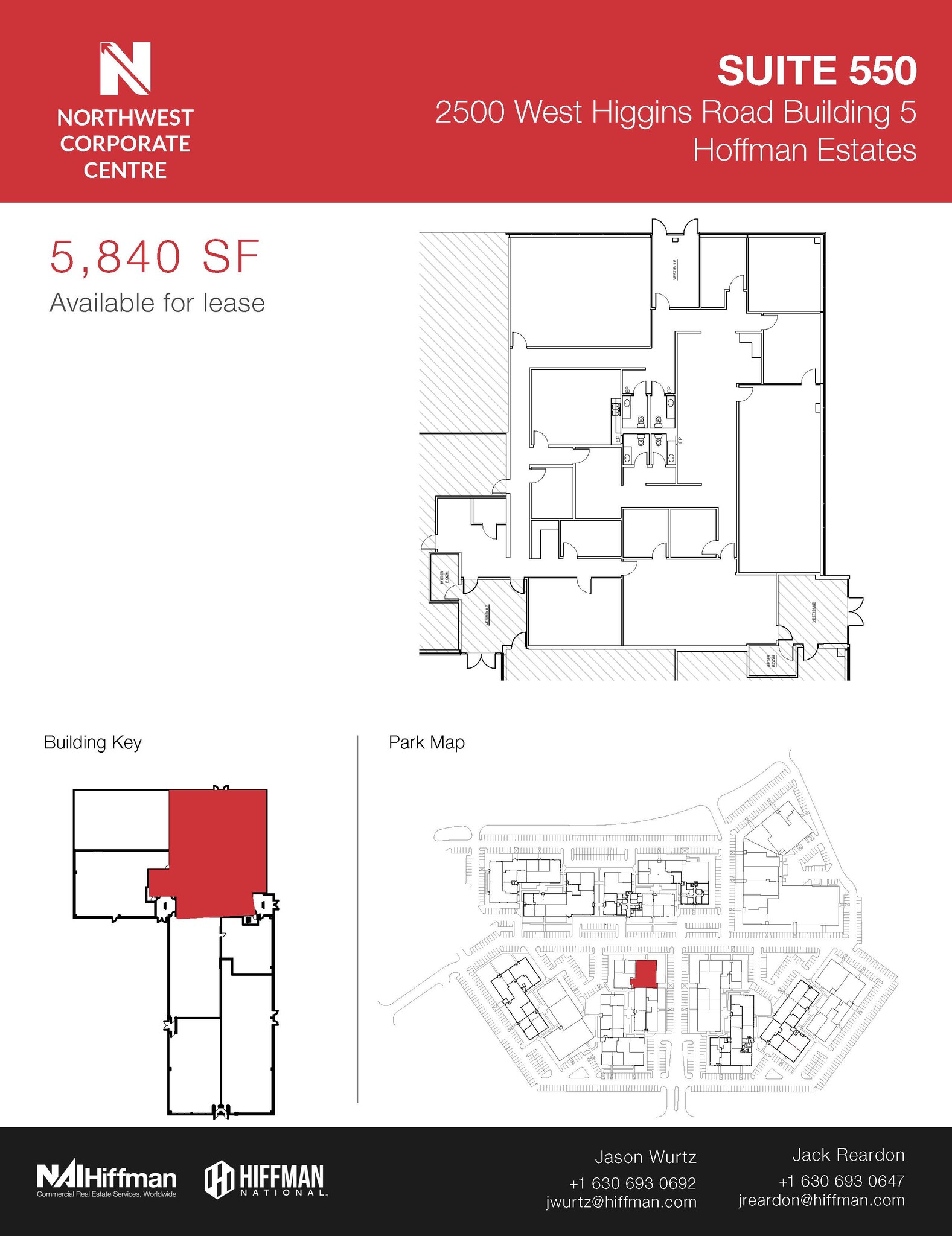 2500 W Higgins Rd, Hoffman Estates, IL for lease Floor Plan- Image 1 of 1