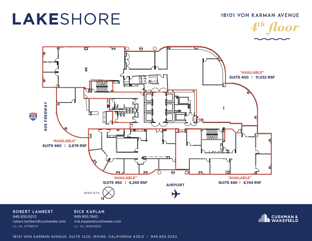 18101 Von Karman Ave, Irvine, CA for lease Floor Plan- Image 1 of 1