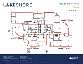 18101 Von Karman Ave, Irvine, CA for lease Floor Plan- Image 1 of 1