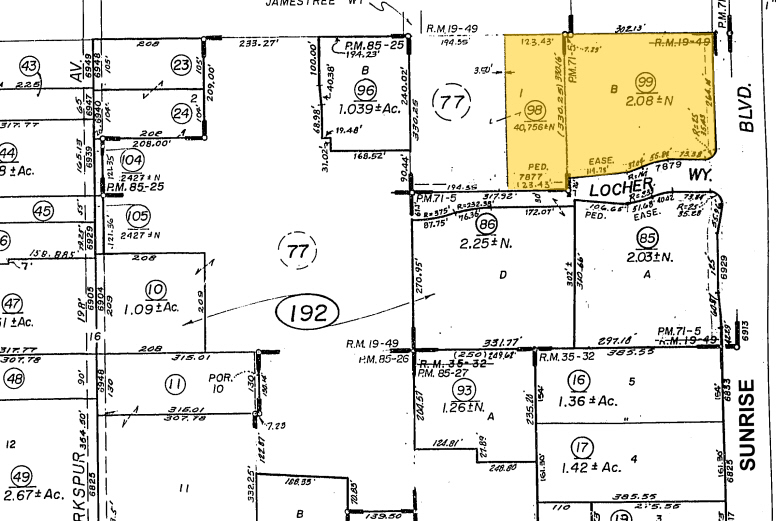 6939 Sunrise Blvd, Citrus Heights, CA for lease - Plat Map - Image 3 of 3