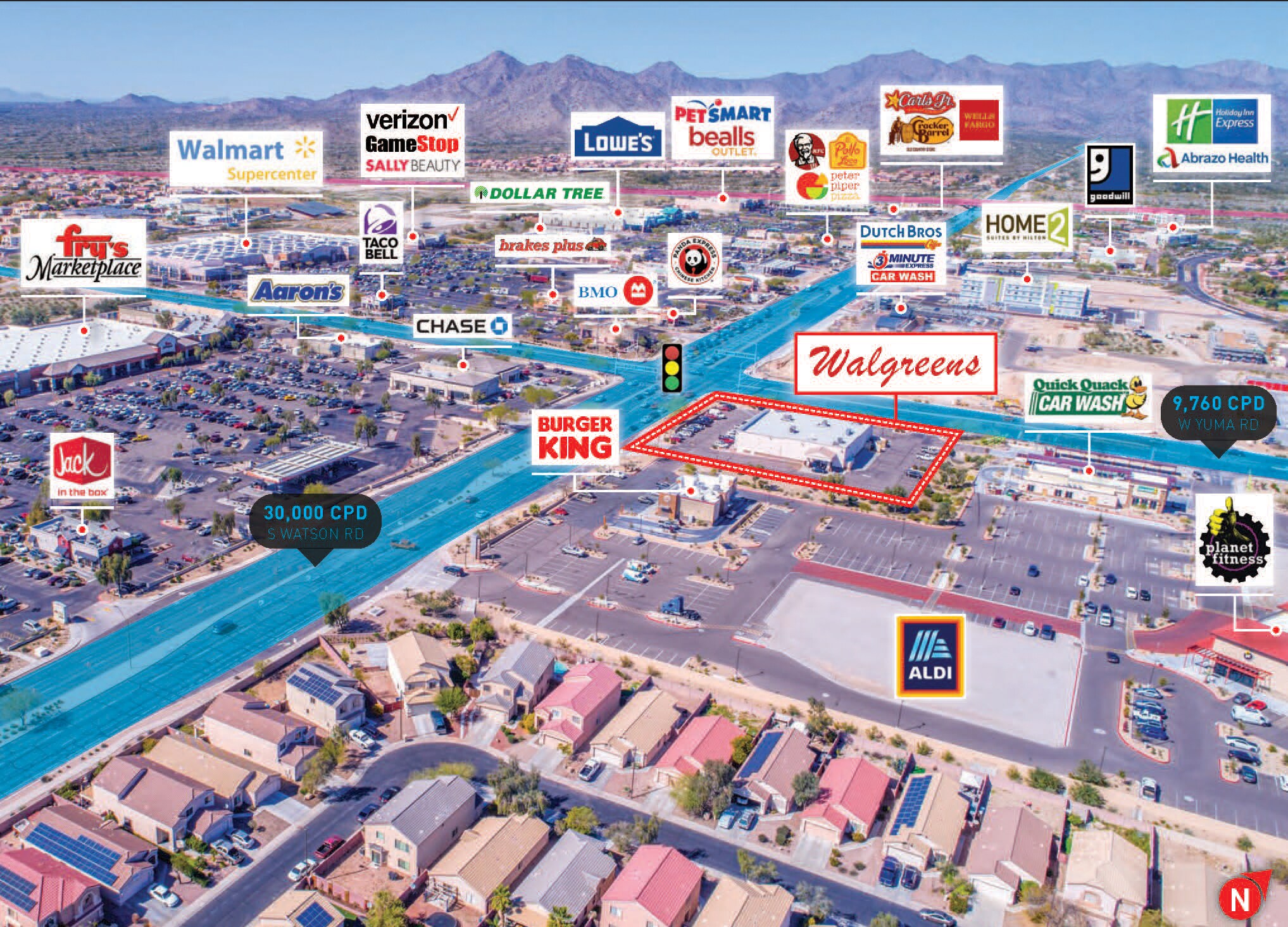 23477 W Yuma Rd, Buckeye, AZ for sale Aerial- Image 1 of 1