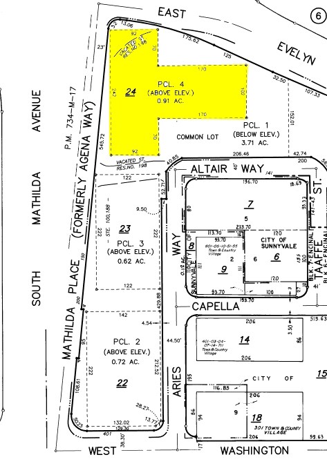 100 Mathilda Pl, Sunnyvale, CA for sale Plat Map- Image 1 of 1