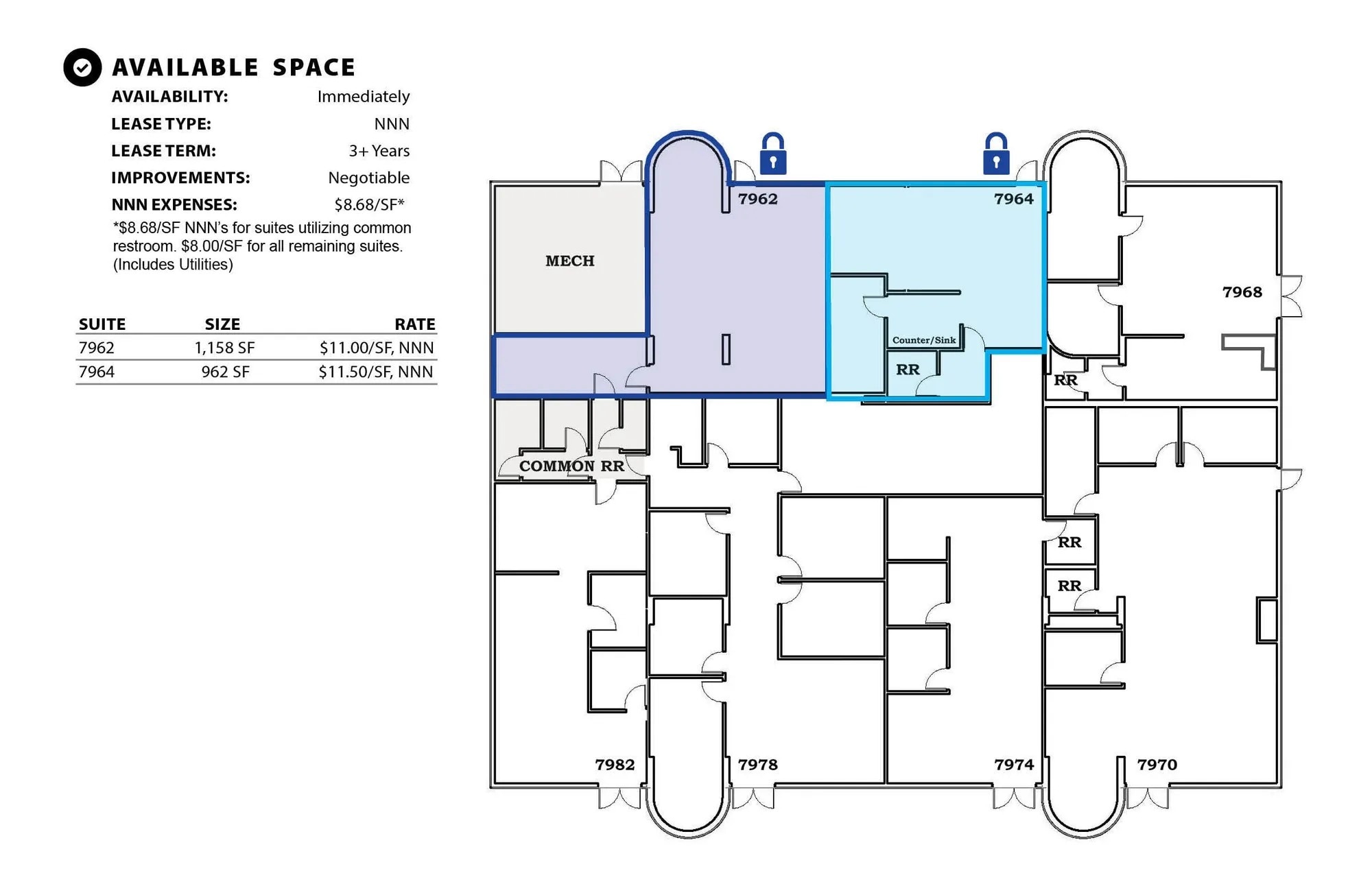 7962-7982 W Fairview Ave, Boise, ID for lease Floor Plan- Image 1 of 1