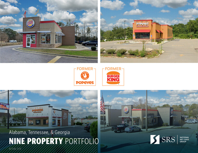 Former Popeyes & Burger King Portfolio portfolio of 9 properties for sale on LoopNet.com - Building Photo - Image 1 of 21