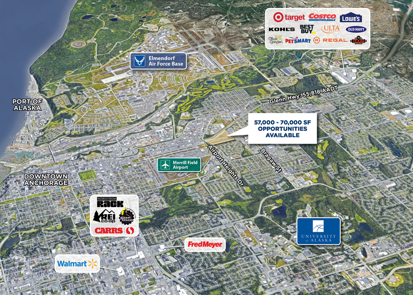 3101 Penland Pky, Anchorage, AK for lease - Aerial - Image 2 of 3