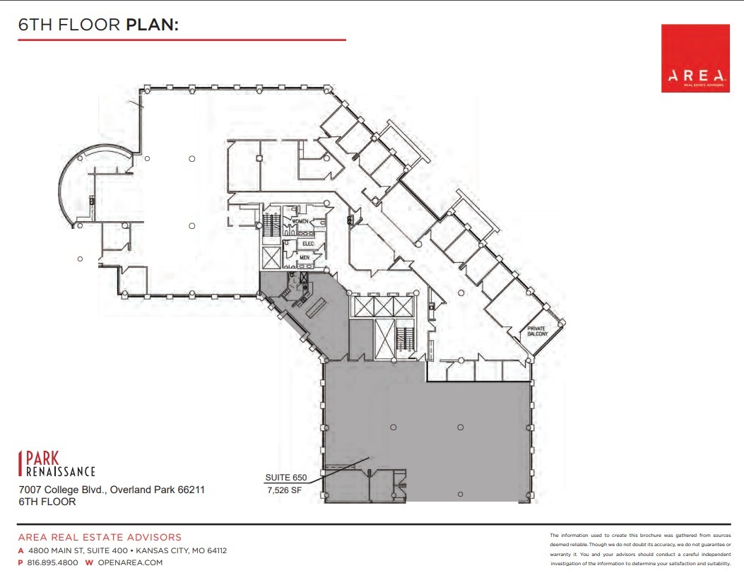 7007 College Blvd, Overland Park, KS for lease Floor Plan- Image 1 of 1