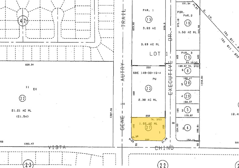 3700 E Vista Chino, Palm Springs, CA for lease - Plat Map - Image 2 of 11