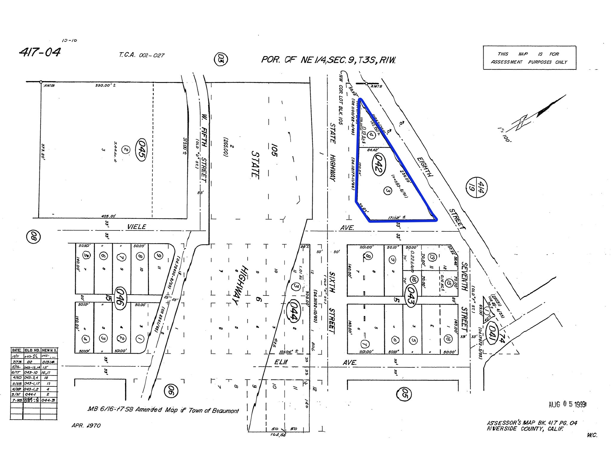 635 Veile Ave, Beaumont, CA for lease Plat Map- Image 1 of 1