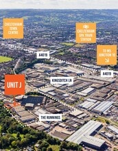 Runnings, Cheltenham, GLS - AERIAL  map view