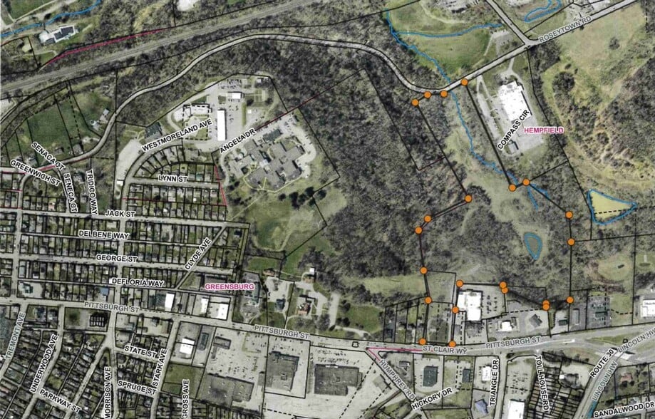 Route 30 E / E Pittsburgh St, Greensburg, PA for sale - Aerial - Image 2 of 2