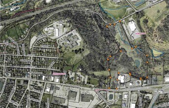 Route 30 E / E Pittsburgh St, Greensburg, PA - AERIAL map view