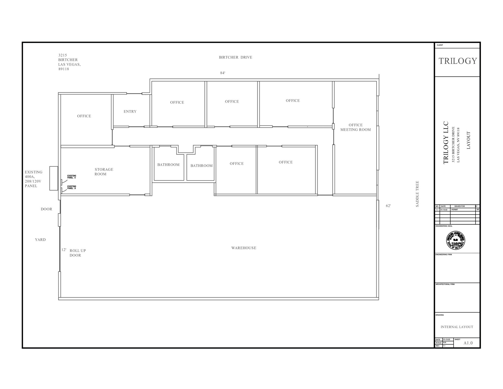 3215 Birtcher Dr, Las Vegas, NV for lease Site Plan- Image 1 of 23