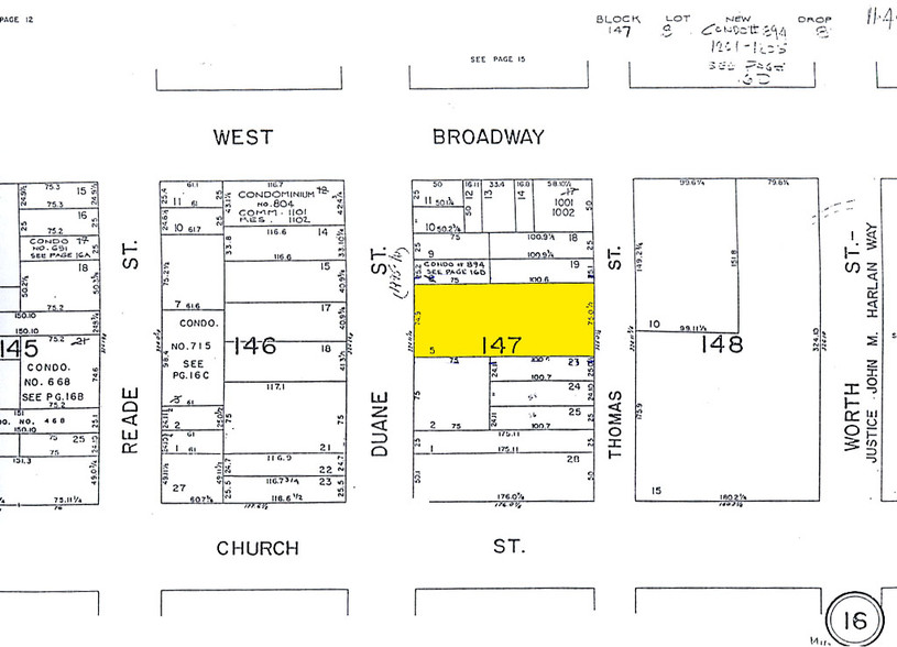 137-141 Duane St, New York, NY for lease - Plat Map - Image 2 of 6