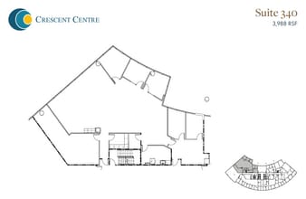 100 Crescent Centre Pky, Tucker, GA for lease Floor Plan- Image 2 of 4